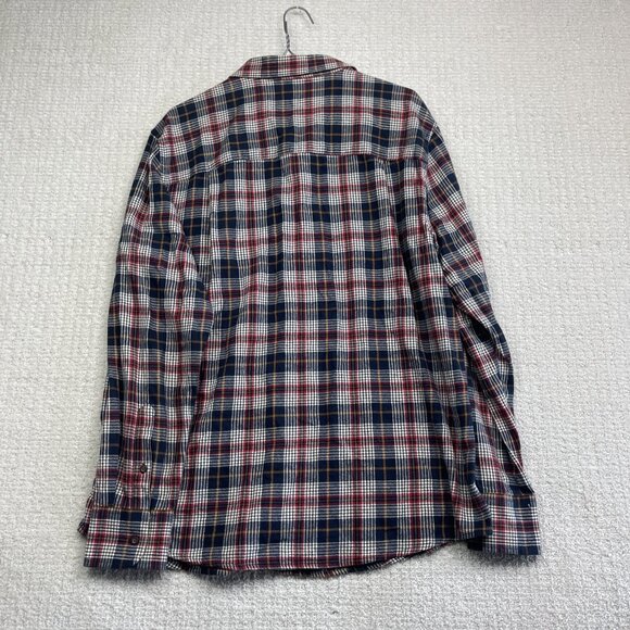 Wind River Mens Medium Long Sleeve Flannel Red / Blue Plaid Lumberjack Outdoor - Picture 11 of 12